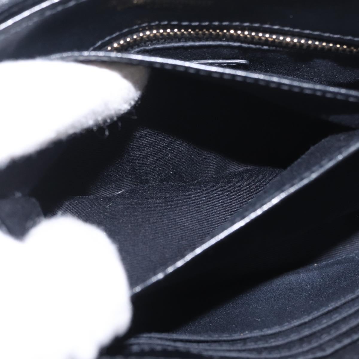 Saint Laurent Lulu Shoulder Bag Velvet Black Gold 467072 Auth BA16988V