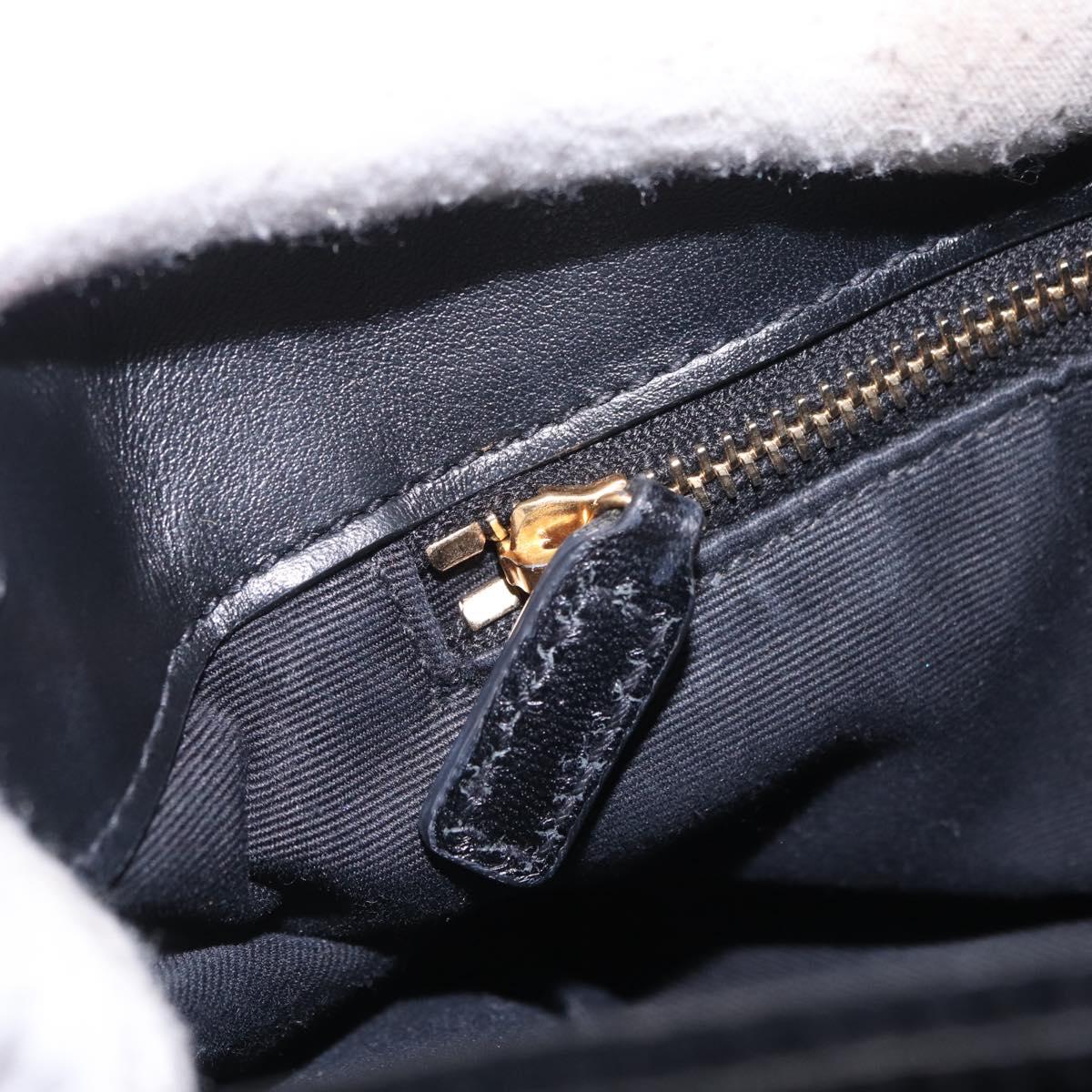 Saint Laurent Lulu Shoulder Bag Velvet Black Gold 467072 Auth BA16988V