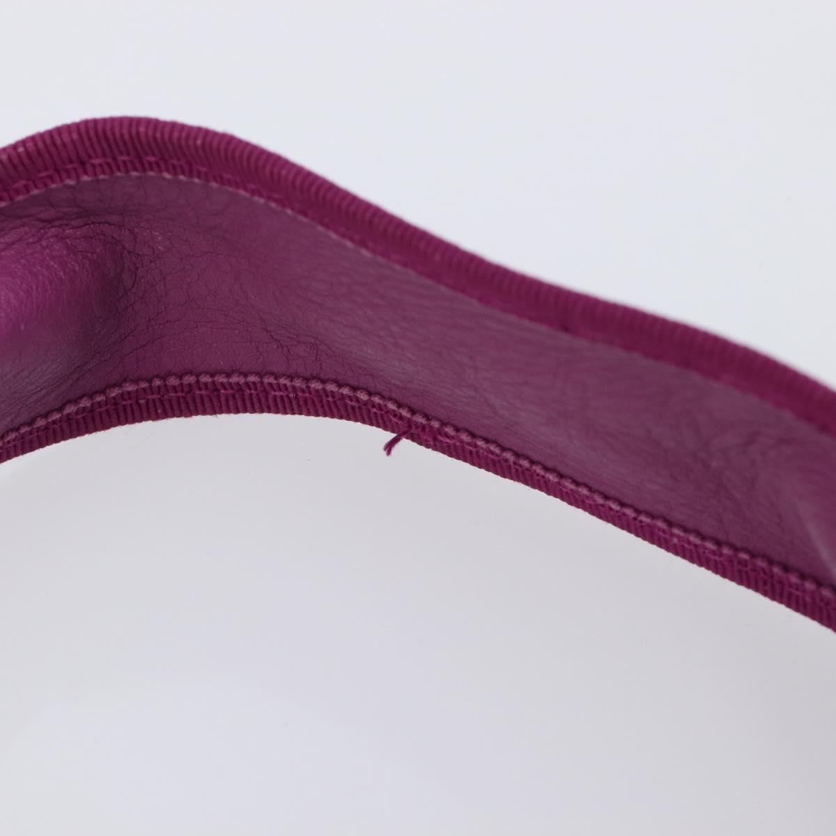 Salvatore Ferragamo Vala Hand Bag Nylon Purple Gold Auth BA16997A