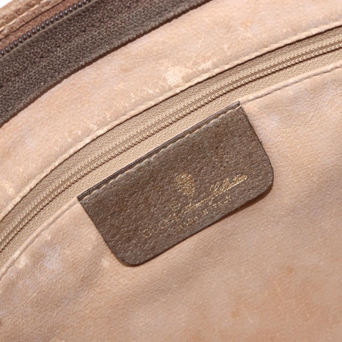 GUCCI GG Supreme Clutch Bag PVC Beige Gold 97 01 037 Auth BA17000