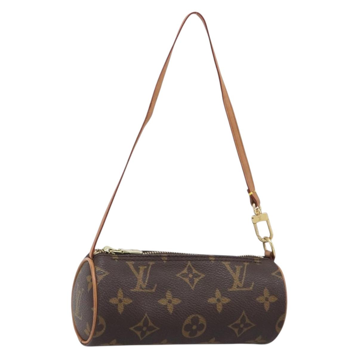 LOUIS VUITTON Monogram Papillon Pouch LV Auth BA17002A