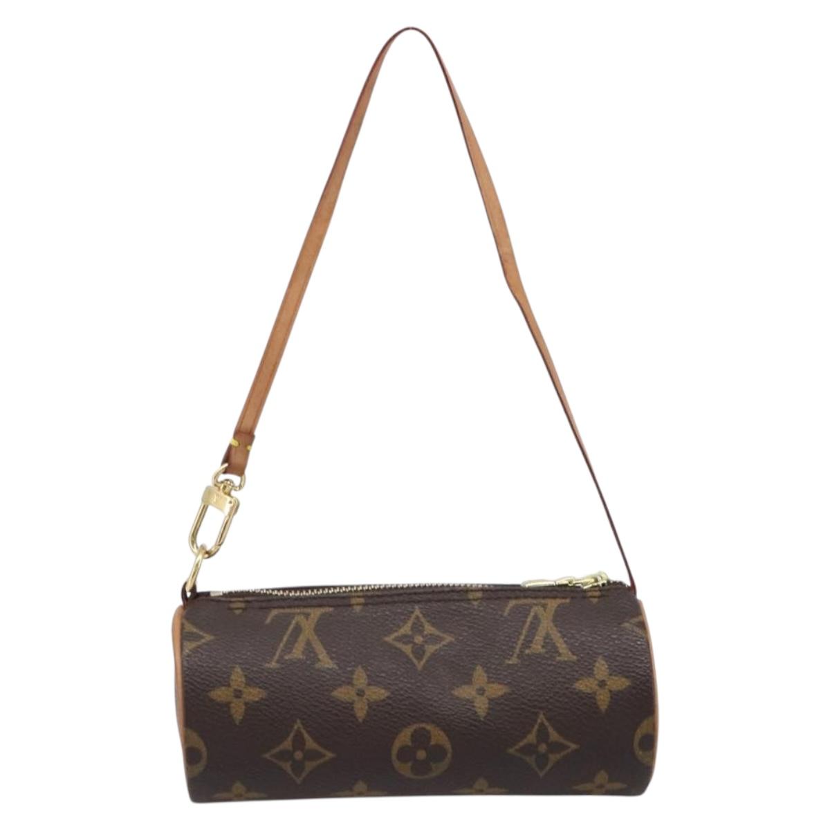 LOUIS VUITTON Monogram Papillon Pouch LV Auth BA17002A