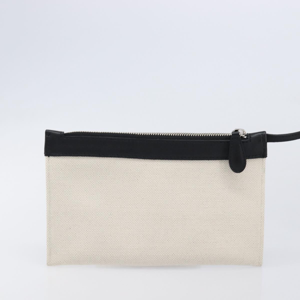 Balenciaga Navy Cabas S Hand Bag Canvas White Black 339933 Auth BA17006A