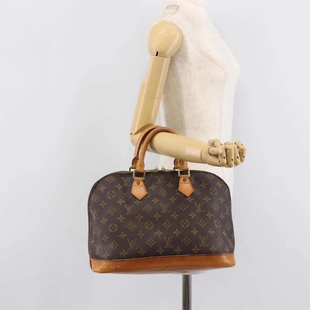LOUIS VUITTON Monogram Alma Hand Bag M51130 LV Auth BA17010