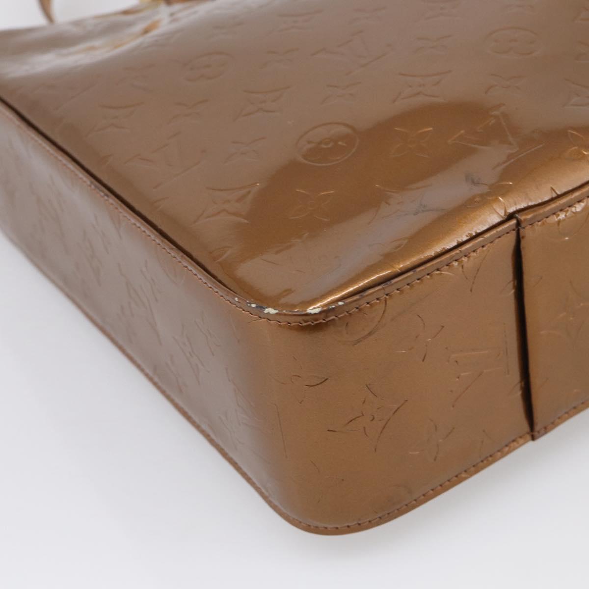 LOUIS VUITTON Monogram Vernis Columbus Tote Bag Bronze M91134 LV Auth BA17015