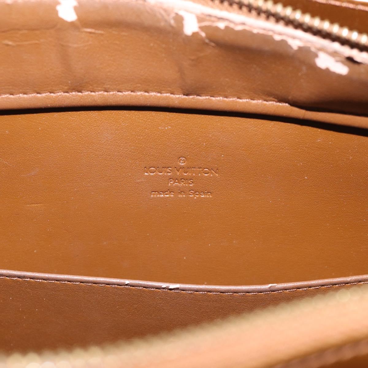 LOUIS VUITTON Monogram Vernis Columbus Tote Bag Bronze M91134 LV Auth BA17015