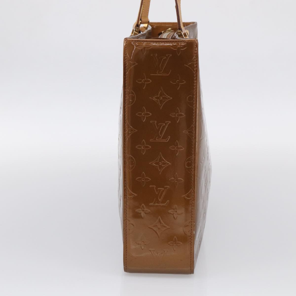 LOUIS VUITTON Monogram Vernis Columbus Tote Bag Bronze M91134 LV Auth BA17015