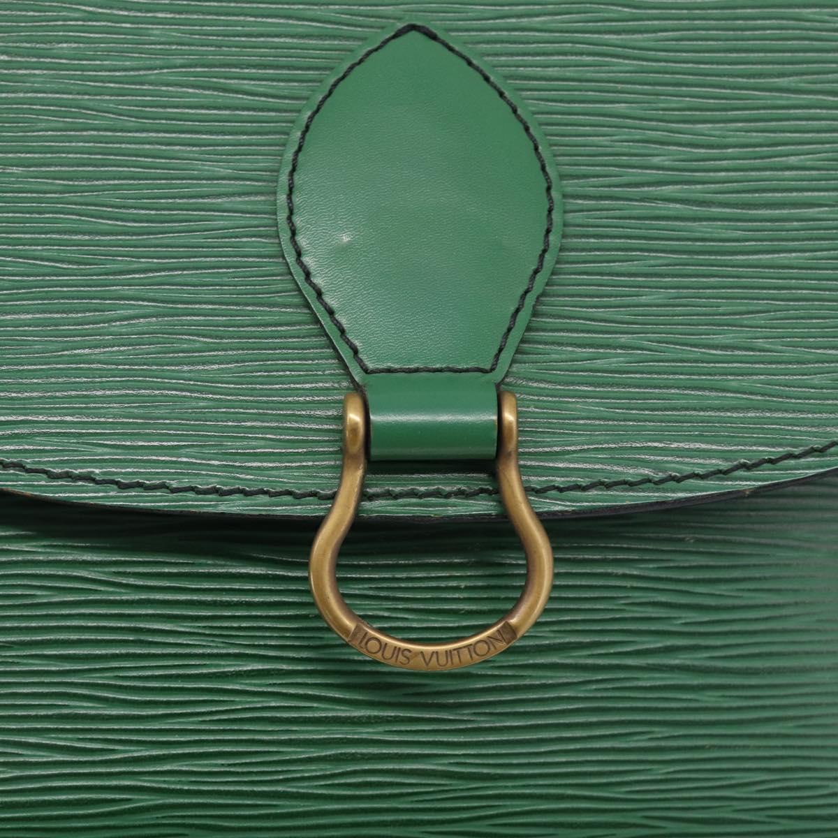 LOUIS VUITTON Epi Saint Cloud GM Shoulder Bag Green M52194 LV Auth BA17026