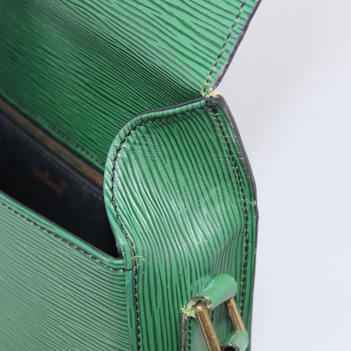 LOUIS VUITTON Epi Saint Cloud GM Shoulder Bag Green M52194 LV Auth BA17026