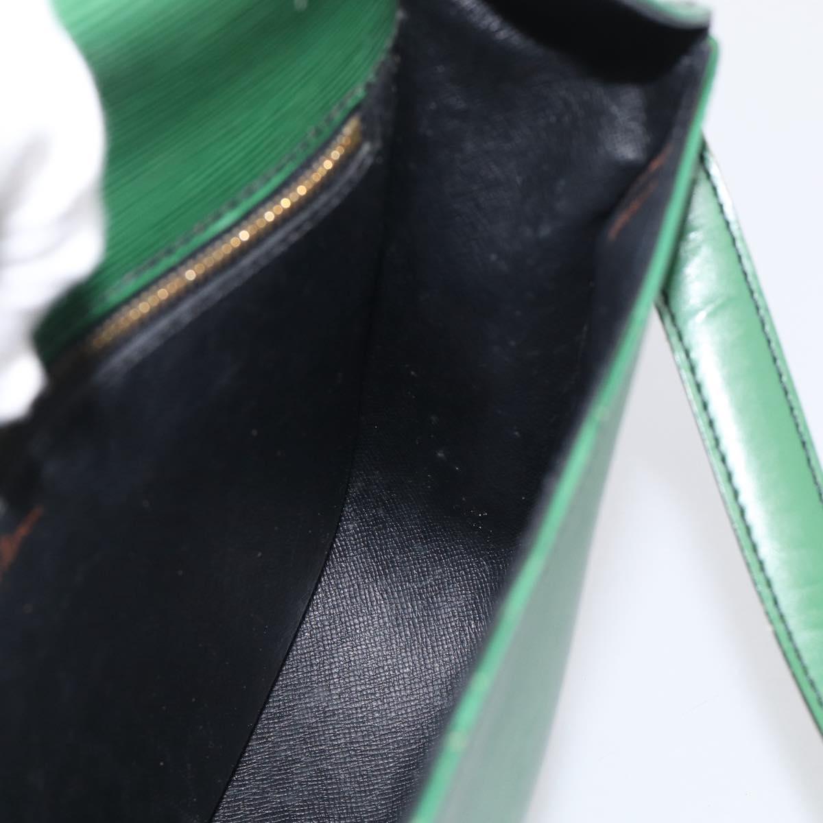 LOUIS VUITTON Epi Saint Cloud GM Shoulder Bag Green M52194 LV Auth BA17026