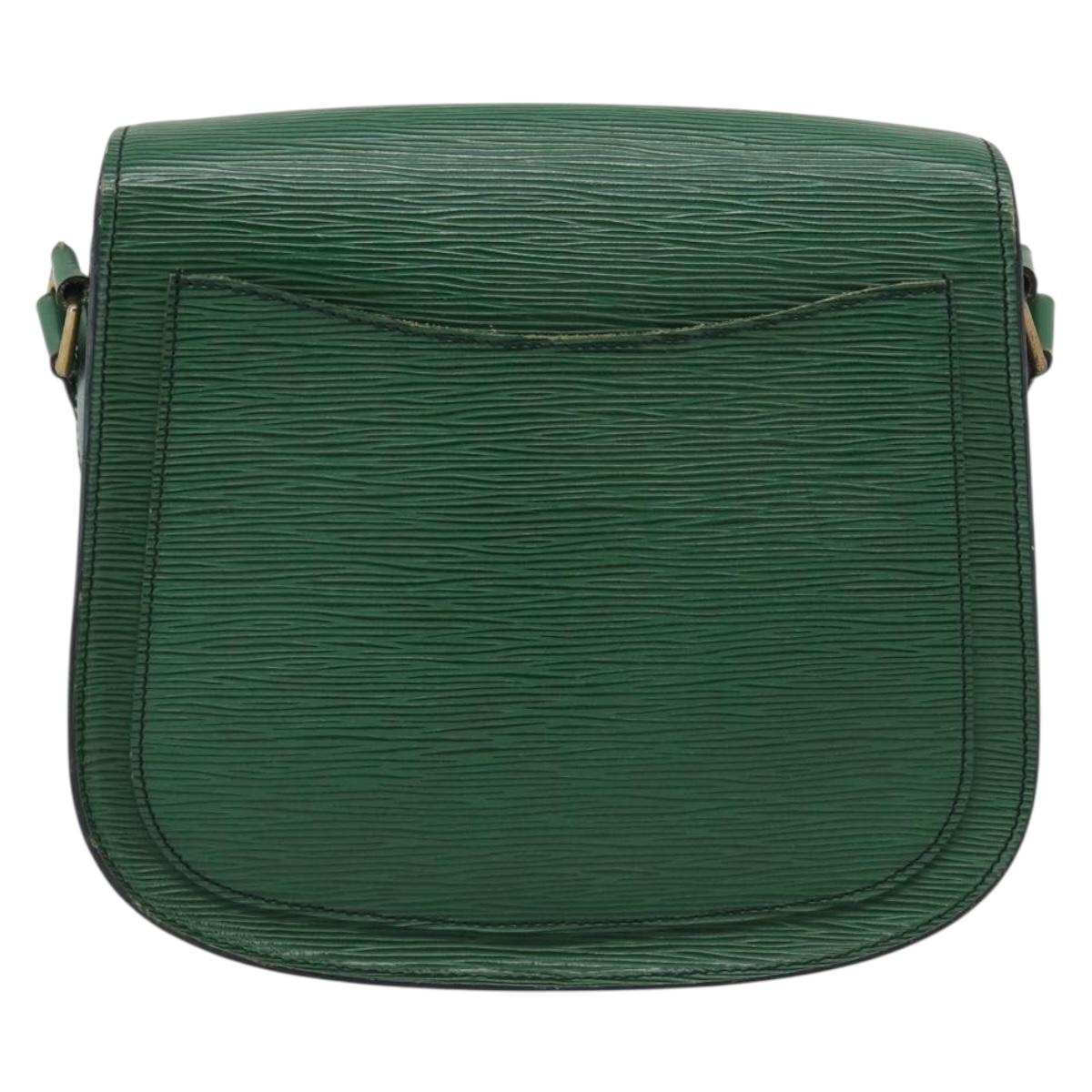 LOUIS VUITTON Epi Saint Cloud GM Shoulder Bag Green M52194 LV Auth BA17026