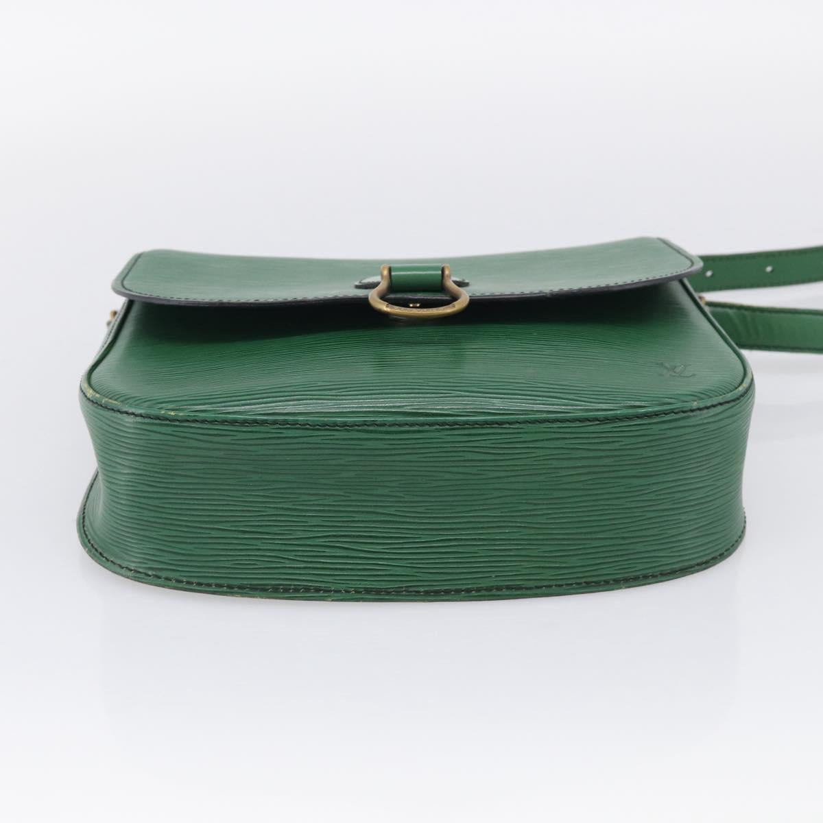 LOUIS VUITTON Epi Saint Cloud GM Shoulder Bag Green M52194 LV Auth BA17026