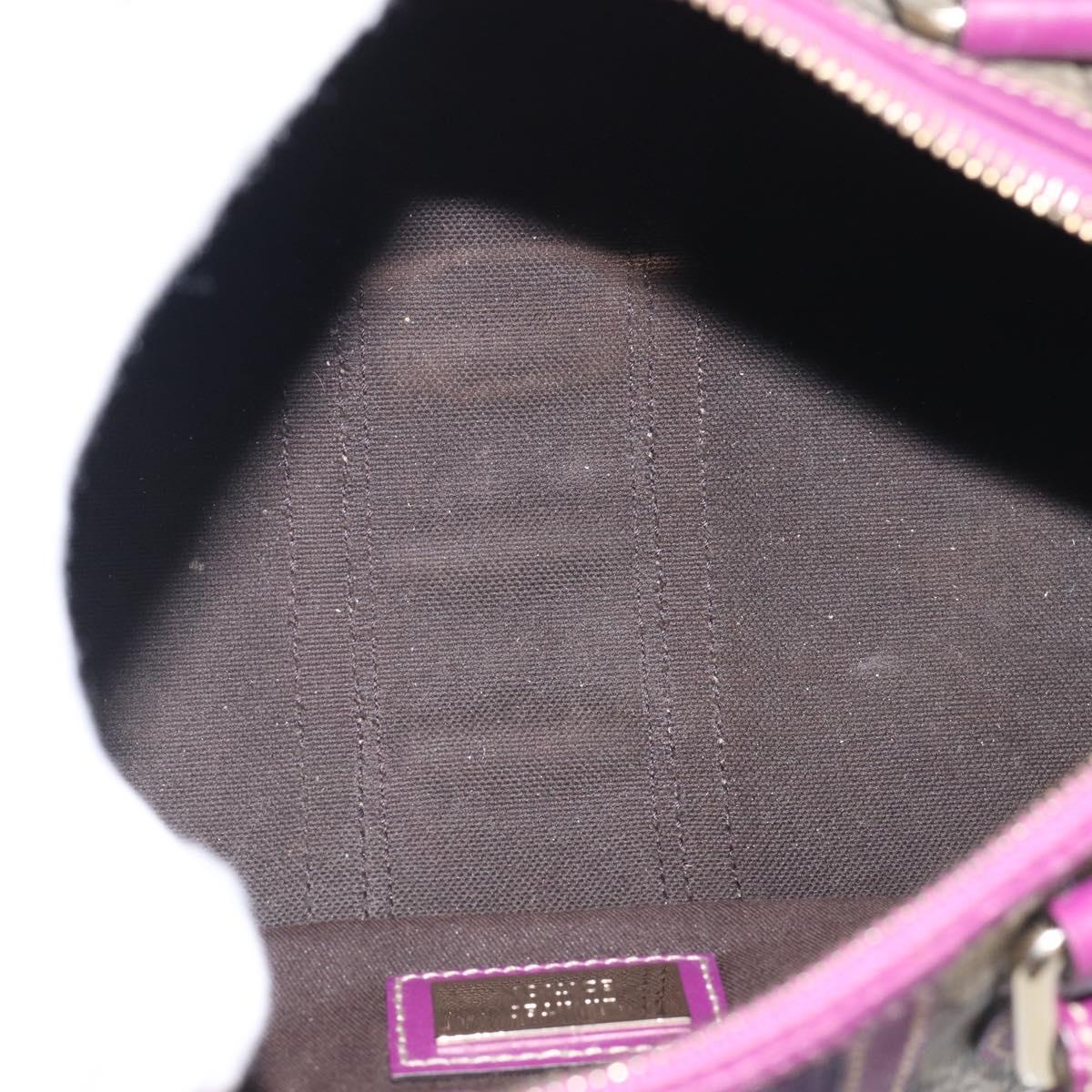 GUCCI GG Supreme Sherry Line Hand Bag PVC Beige Gold 190257 Auth BA17032