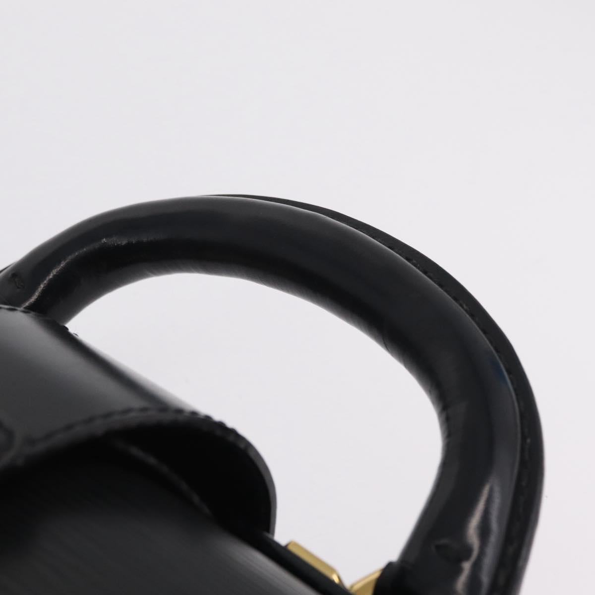 LOUIS VUITTON Epi Serviette Fermoir Business Bag Black M54352 LV Auth BA17037A
