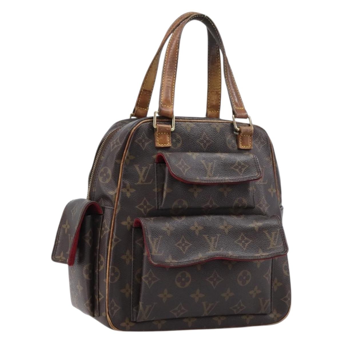 LOUIS VUITTON Monogram Exsantricite Hand Bag M51161 LV Auth BA17043