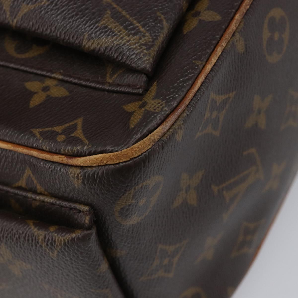 LOUIS VUITTON Monogram Exsantricite Hand Bag M51161 LV Auth BA17043