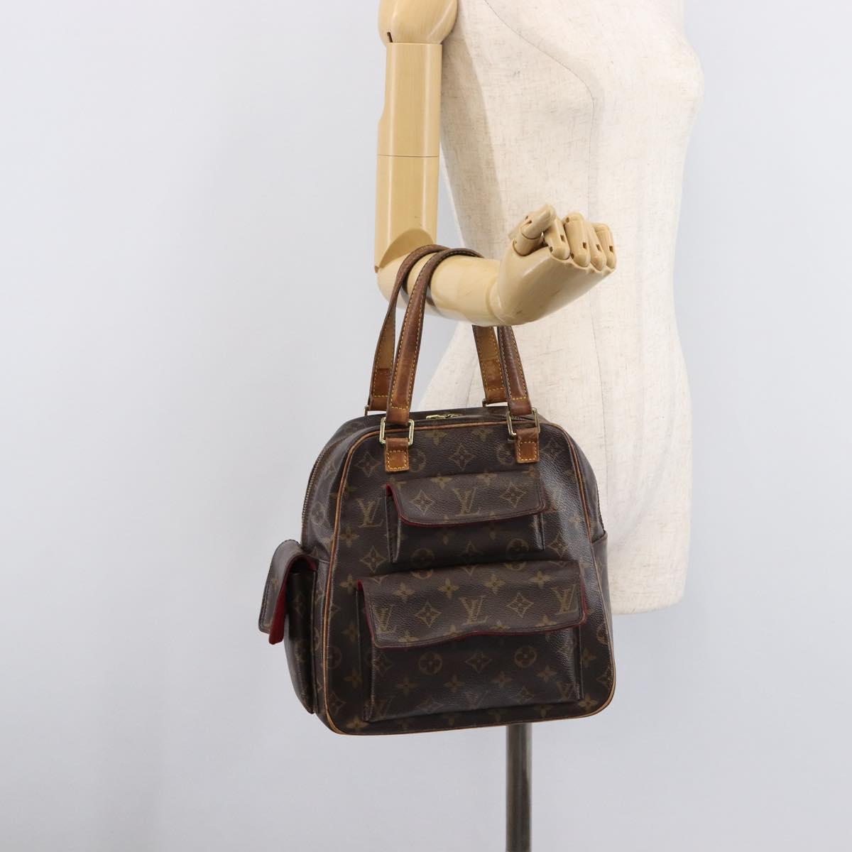 LOUIS VUITTON Monogram Exsantricite Hand Bag M51161 LV Auth BA17043
