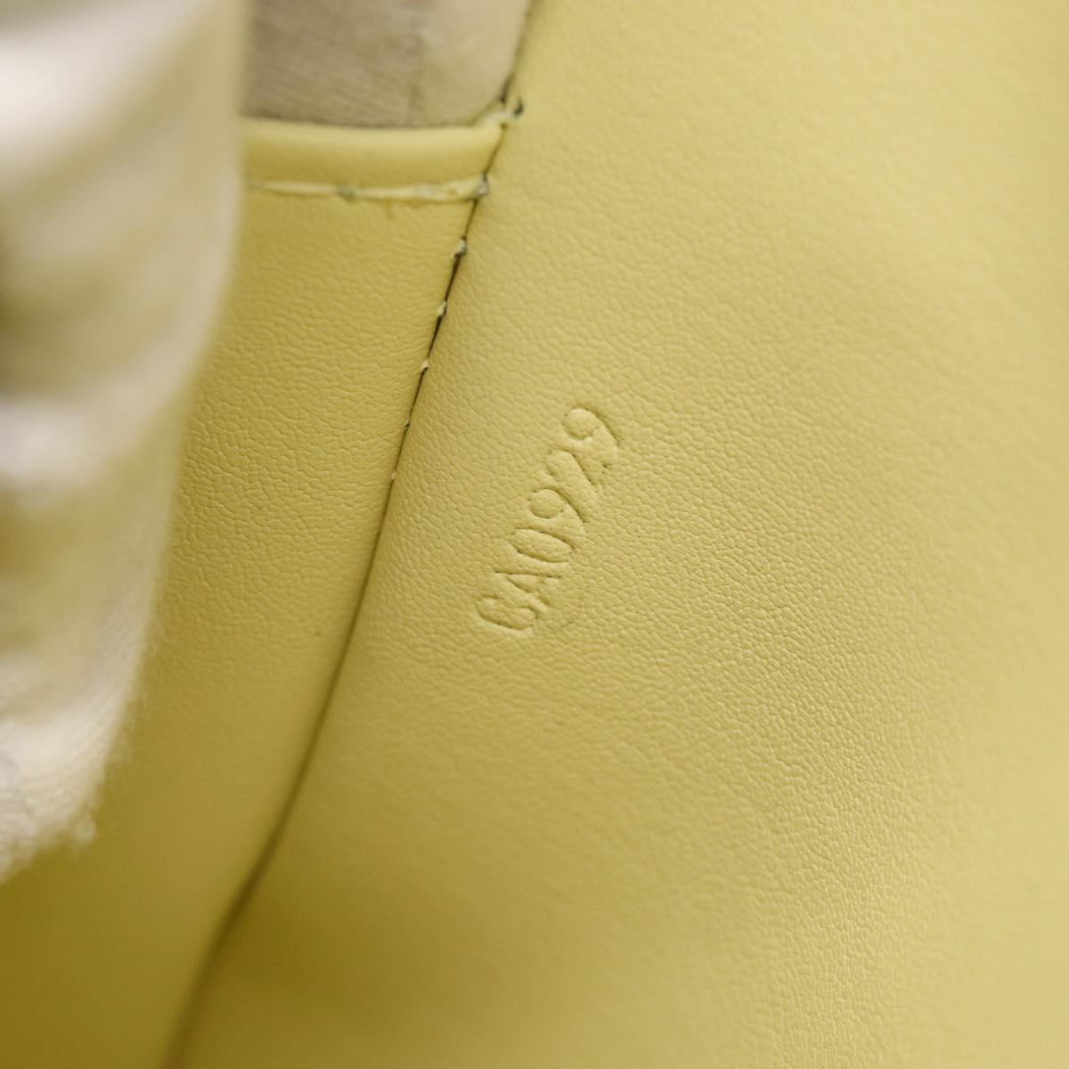 LOUIS VUITTON Monogram Vernis Columbus Tote Bag Lime Yellow M91047 Auth BA17047A