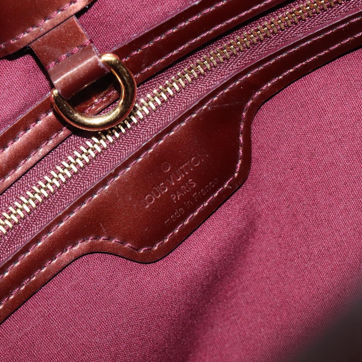 LOUIS VUITTON Monogram Vernis Wilshire PM Bag Rouge Favist M91644 Auth BA17049