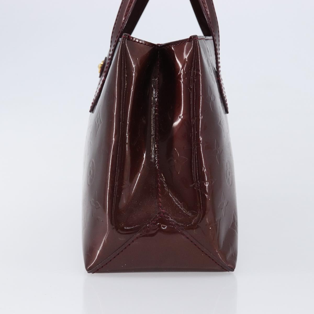 LOUIS VUITTON Monogram Vernis Wilshire PM Bag Rouge Favist M91644 Auth BA17049