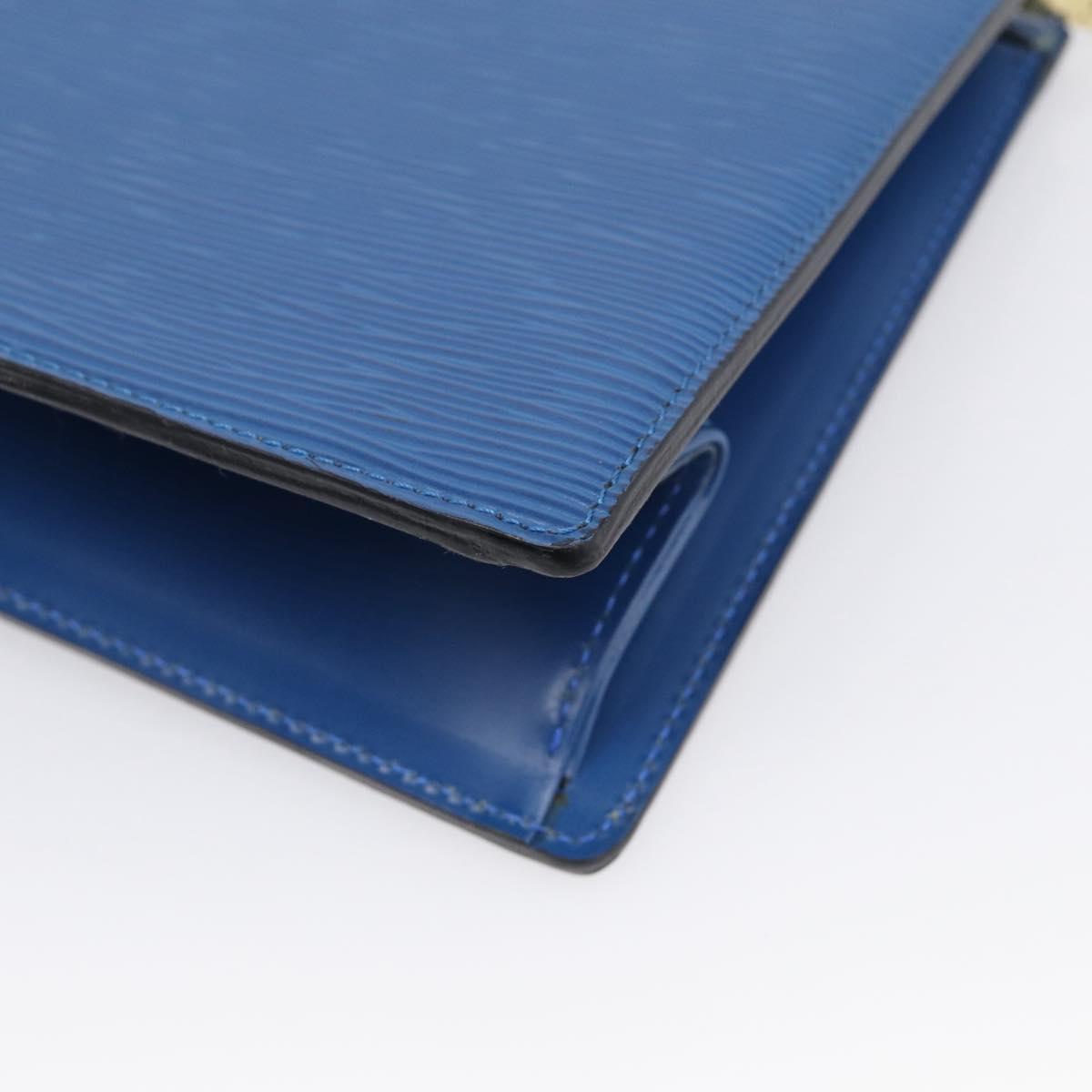 LOUIS VUITTON Epi Trousse Crete Pouch Blue M48405 LV Auth BA17051A