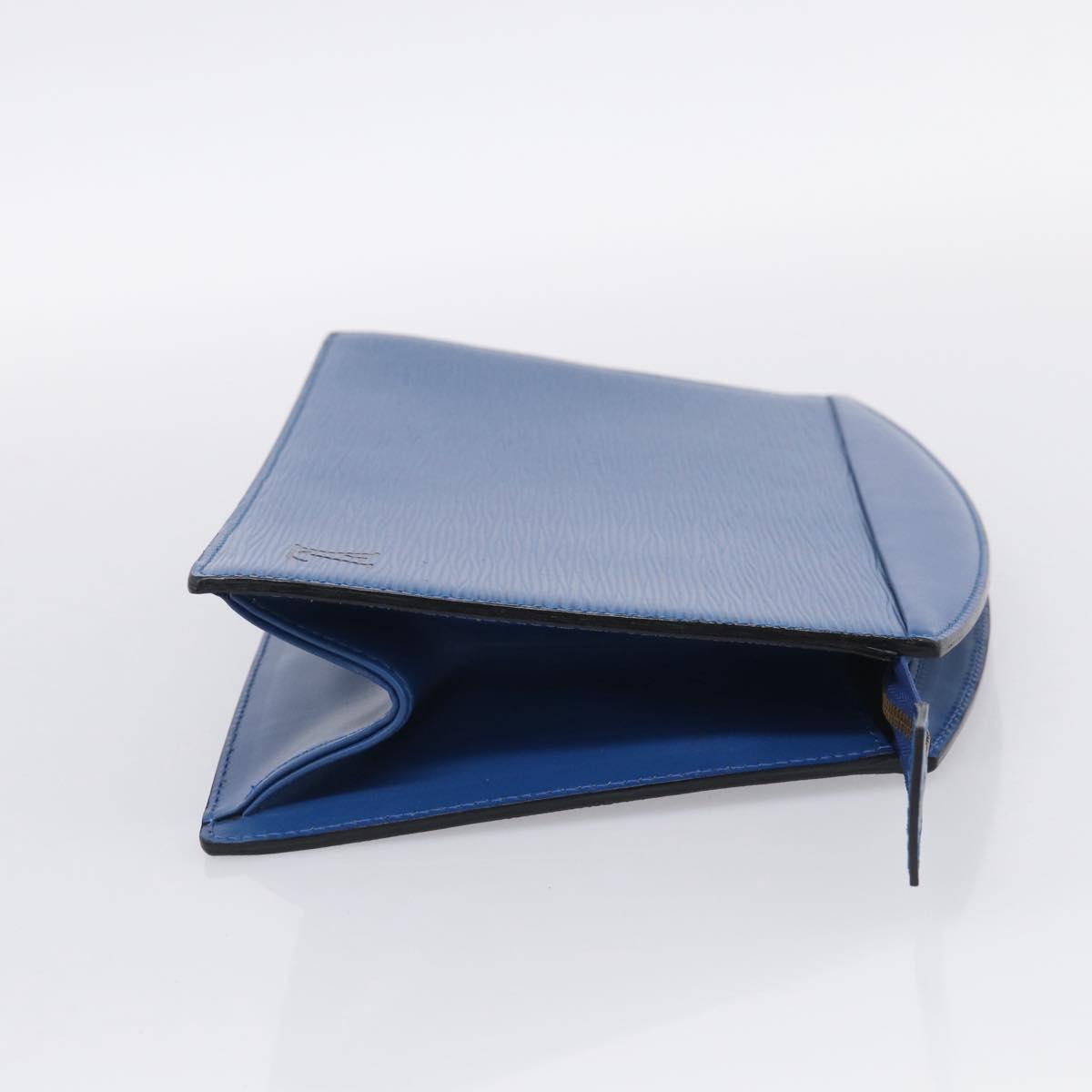 LOUIS VUITTON Epi Trousse Crete Pouch Blue M48405 LV Auth BA17051A