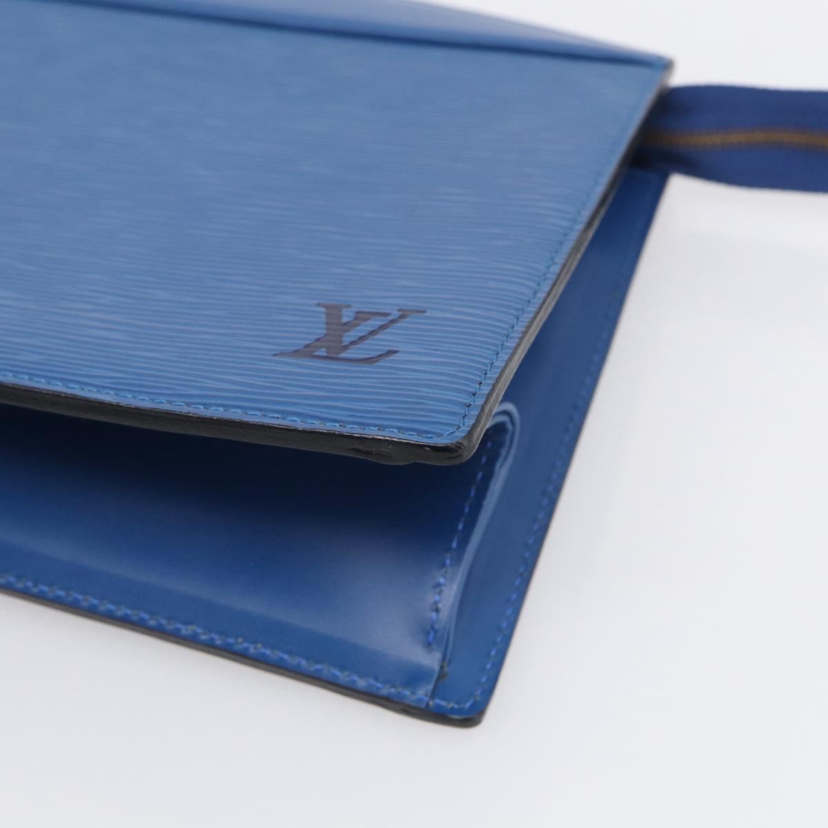 LOUIS VUITTON Epi Trousse Crete Pouch Blue M48405 LV Auth BA17051A