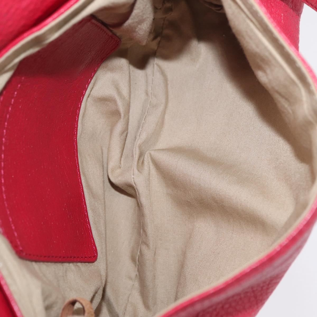 Chloe Lily Shoulder Bag Leather Pink Gold Auth BA17053