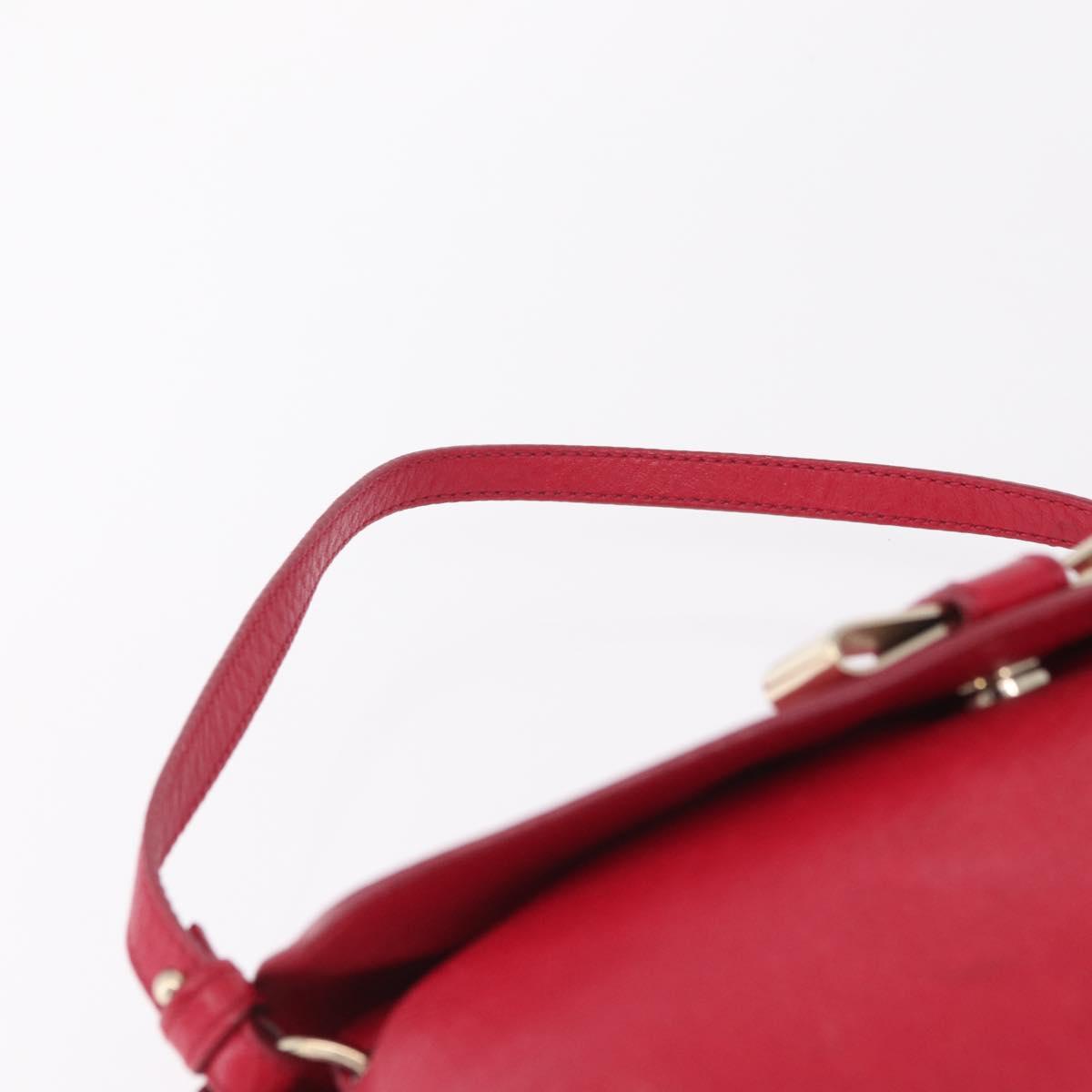 Chloe Lily Shoulder Bag Leather Pink Gold Auth BA17053