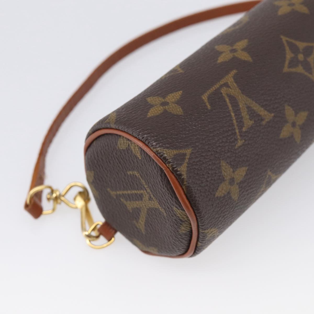 LOUIS VUITTON Monogram Papillon Pouch LV Auth BA17064