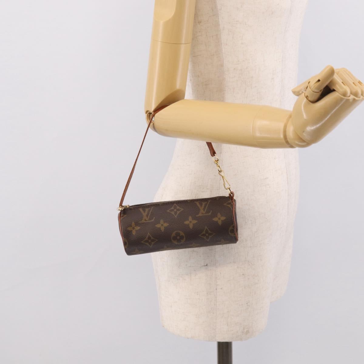 LOUIS VUITTON Monogram Papillon Pouch LV Auth BA17064