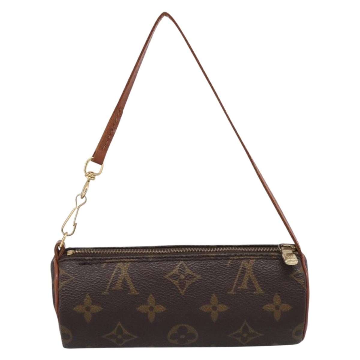 LOUIS VUITTON Monogram Papillon Pouch LV Auth BA17064