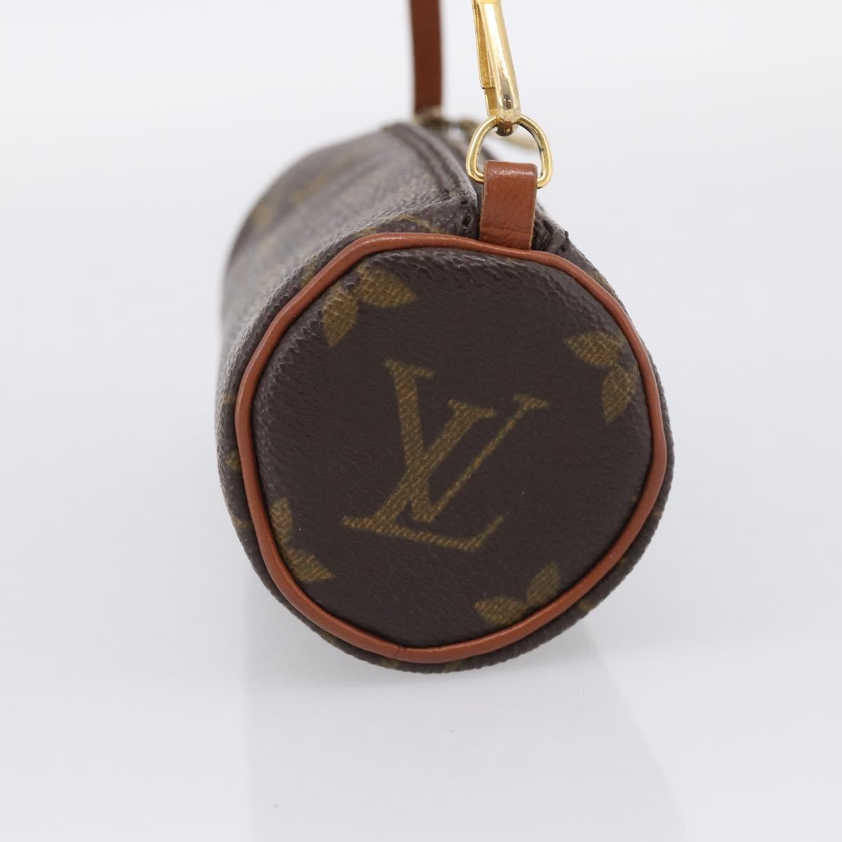 LOUIS VUITTON Monogram Papillon Pouch LV Auth BA17064