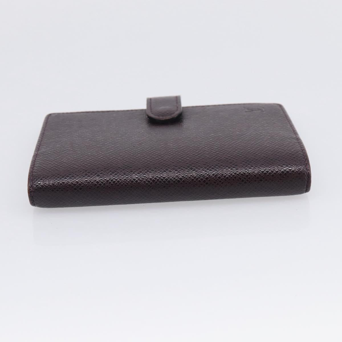 LOUIS VUITTON Taiga Agenda PM Day Planner Cover Acajou R20416 LV Auth BA17068