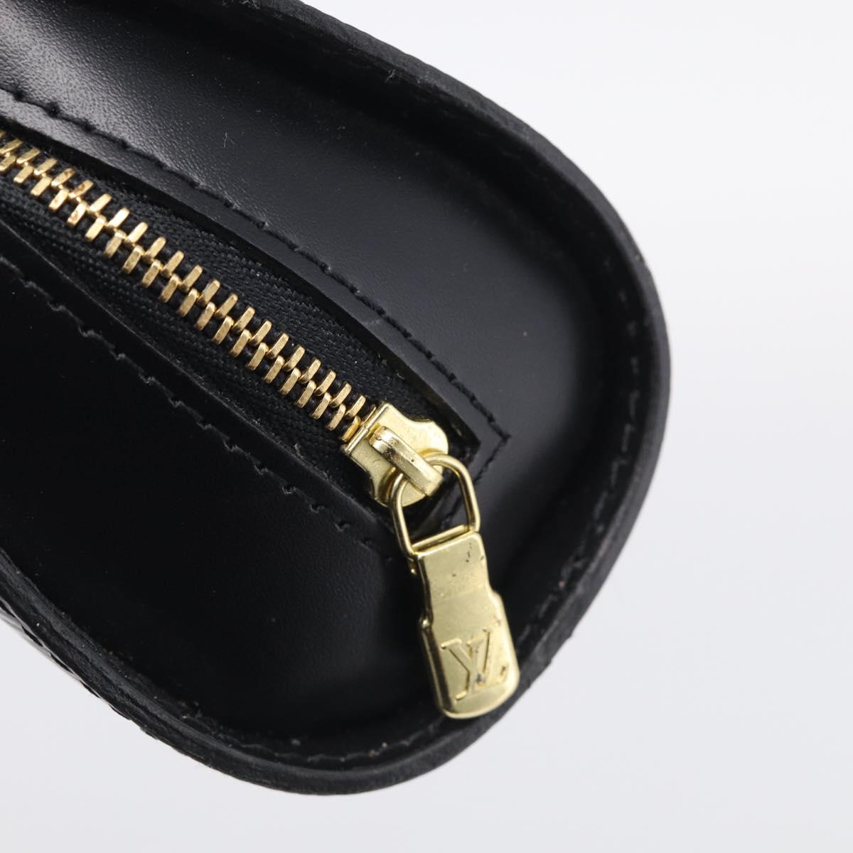 LOUIS VUITTON Epi Dauphine PM Pouch Black M48442 LV Auth BA17069