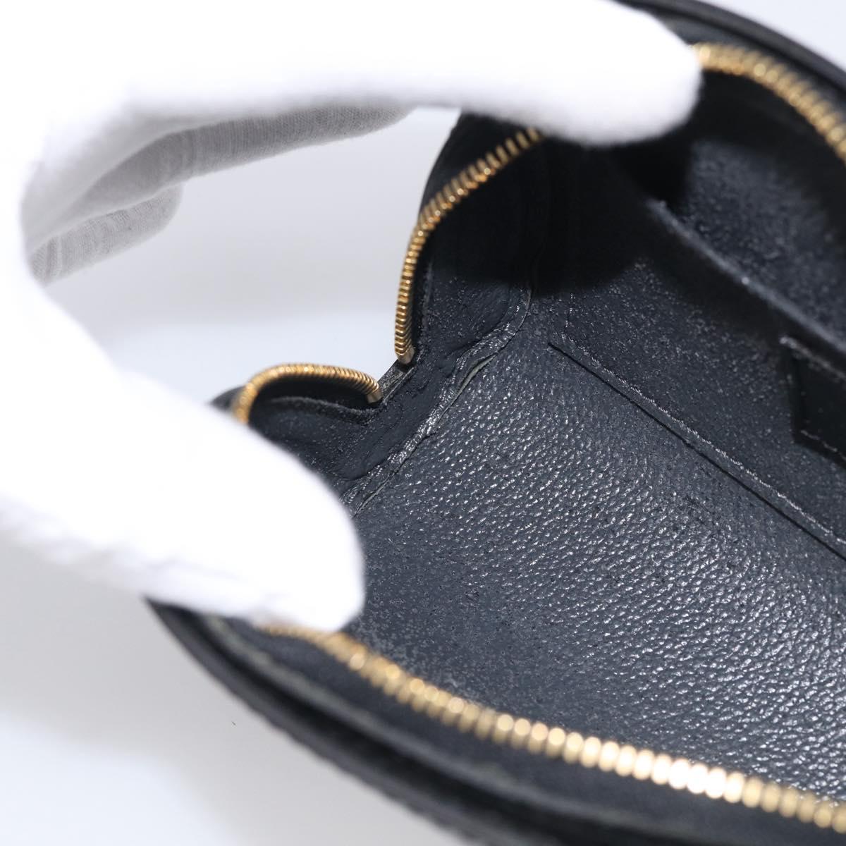 LOUIS VUITTON Epi Dauphine PM Pouch Black M48442 LV Auth BA17069