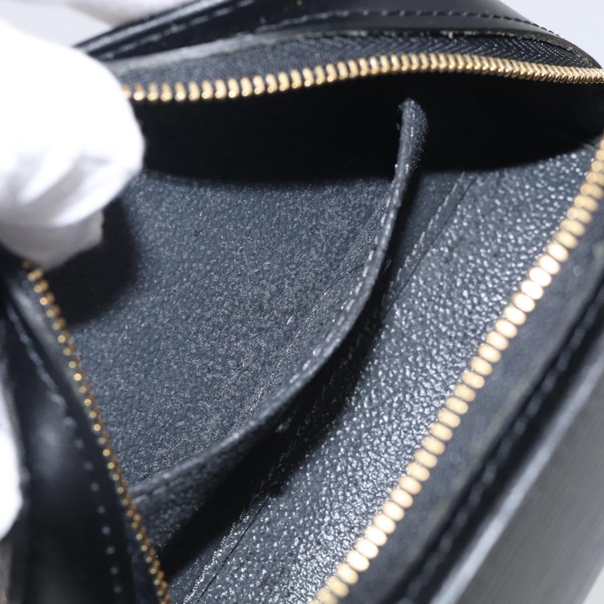LOUIS VUITTON Epi Dauphine PM Pouch Black M48442 LV Auth BA17069