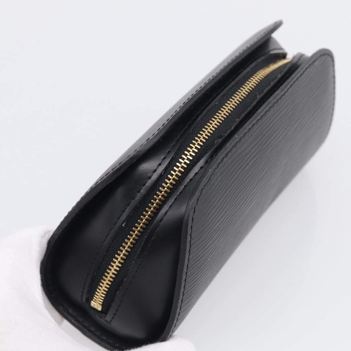 LOUIS VUITTON Epi Dauphine PM Pouch Black M48442 LV Auth BA17069