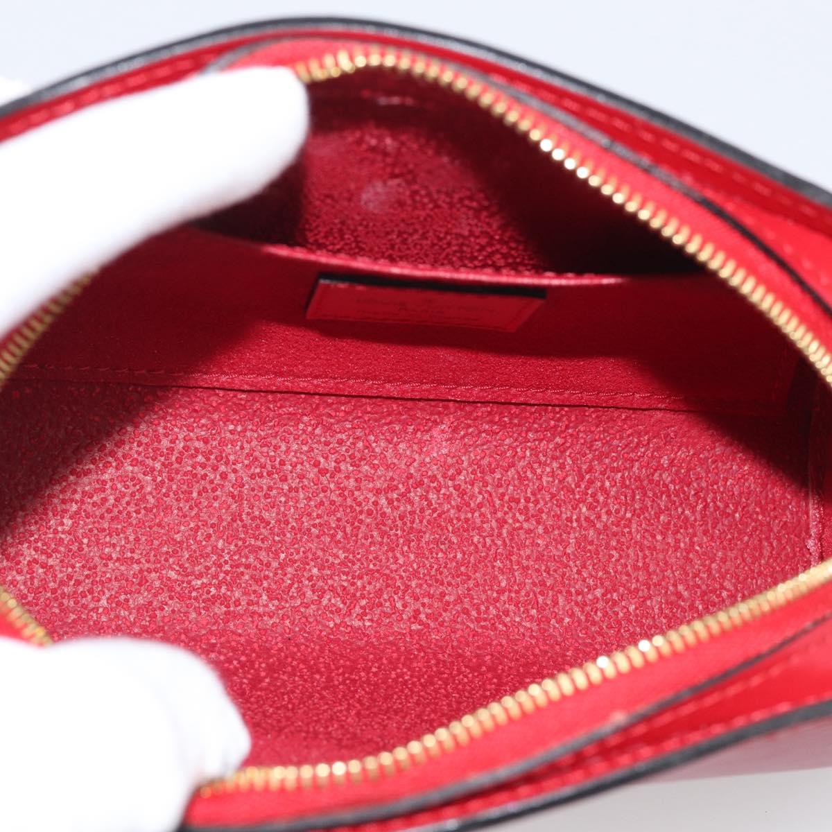 LOUIS VUITTON Epi Dauphine PM Pouch Red M48447 LV Auth BA17070