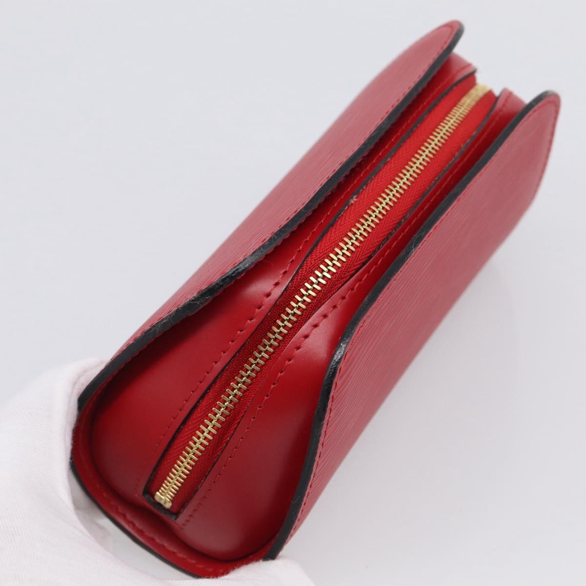 LOUIS VUITTON Epi Dauphine PM Pouch Red M48447 LV Auth BA17070