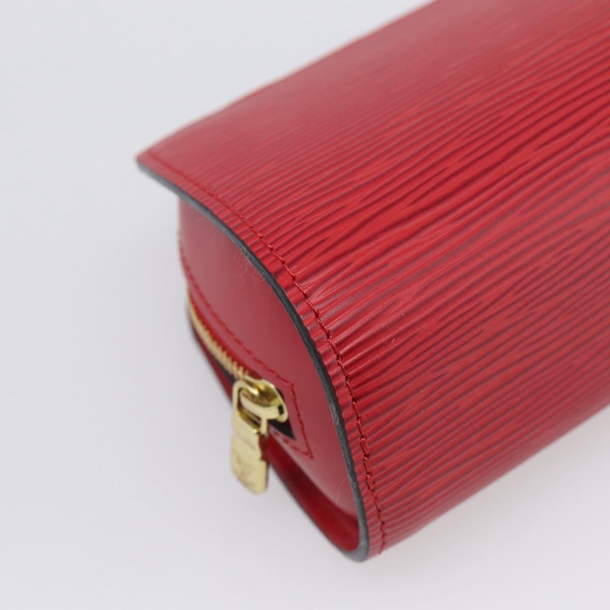 LOUIS VUITTON Epi Dauphine PM Pouch Red M48447 LV Auth BA17070