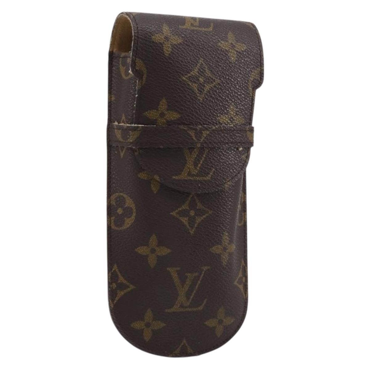 LOUIS VUITTON Monogram Etui a Lunettes Rabat Glasses Case M62970 LV Auth BA17077