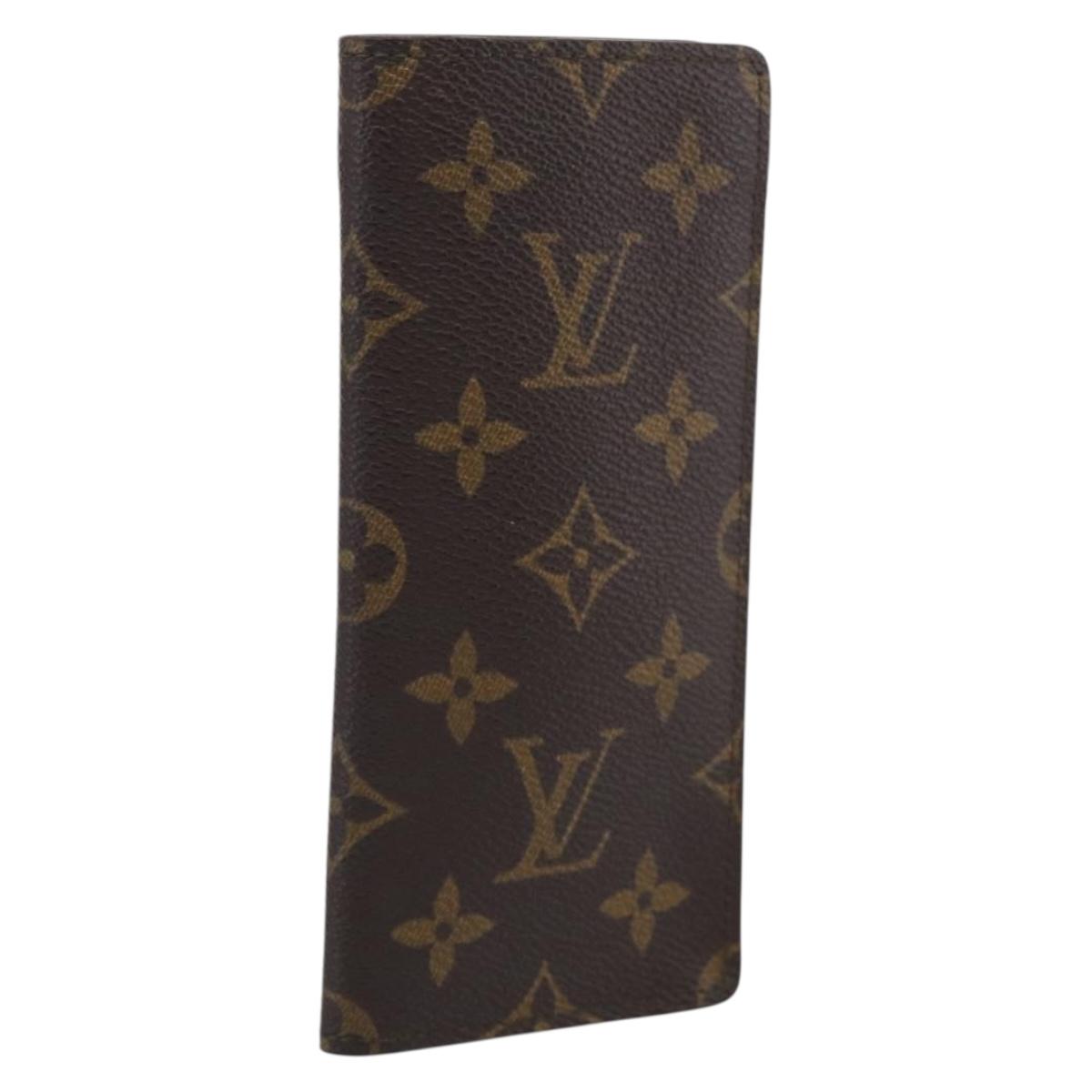 LOUIS VUITTON Monogram Etui Lunette Simple Glasses Case M62962 LV Auth BA17078