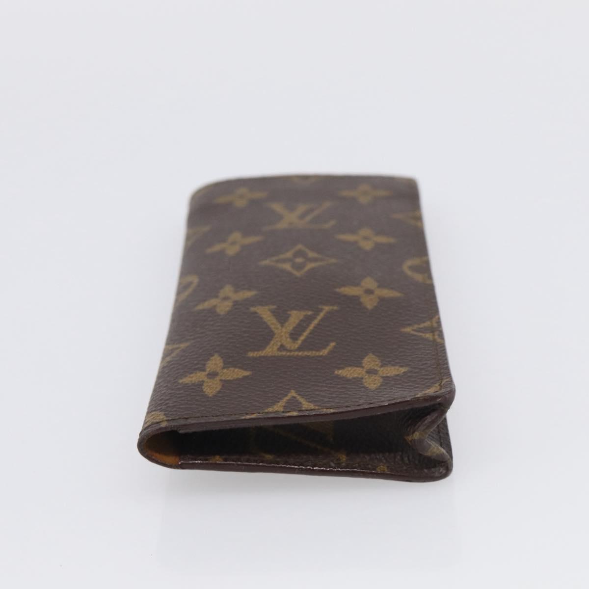 LOUIS VUITTON Monogram Etui Lunette Simple Glasses Case M62962 LV Auth BA17078