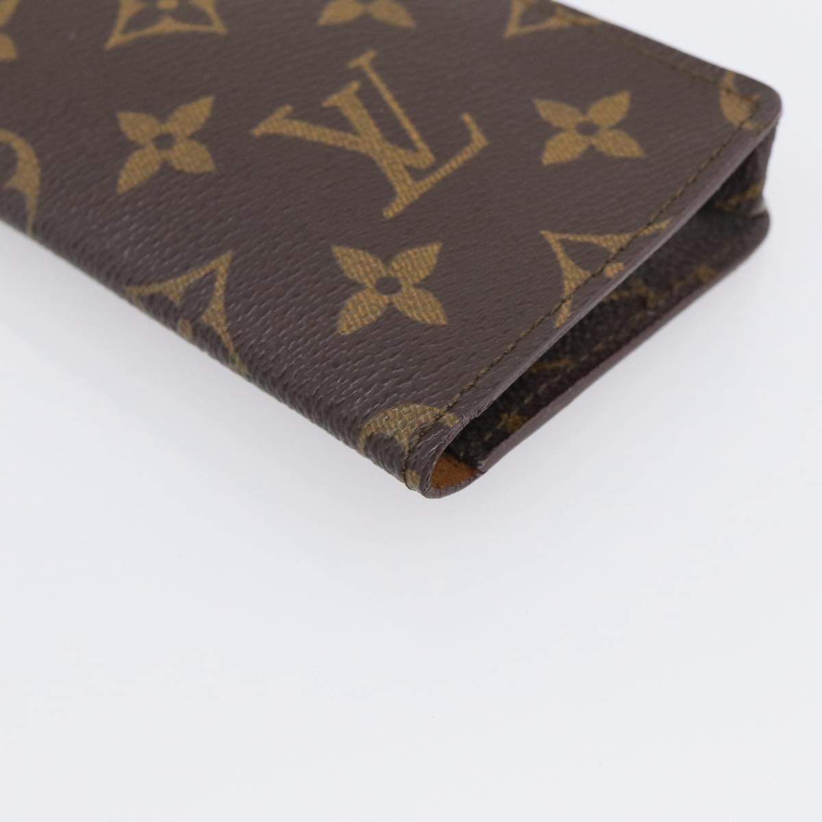 LOUIS VUITTON Monogram Etui Lunette Simple Glasses Case M62962 LV Auth BA17078
