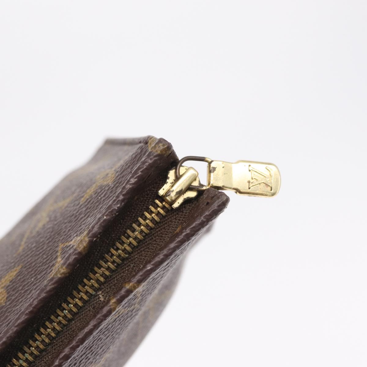 LOUIS VUITTON Monogram Poche Toilette 15 Pouch M47546 LV Auth BA17079