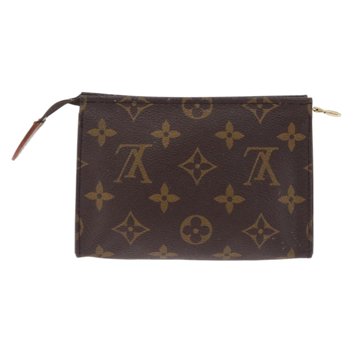 LOUIS VUITTON Monogram Poche Toilette 15 Pouch M47546 LV Auth BA17079