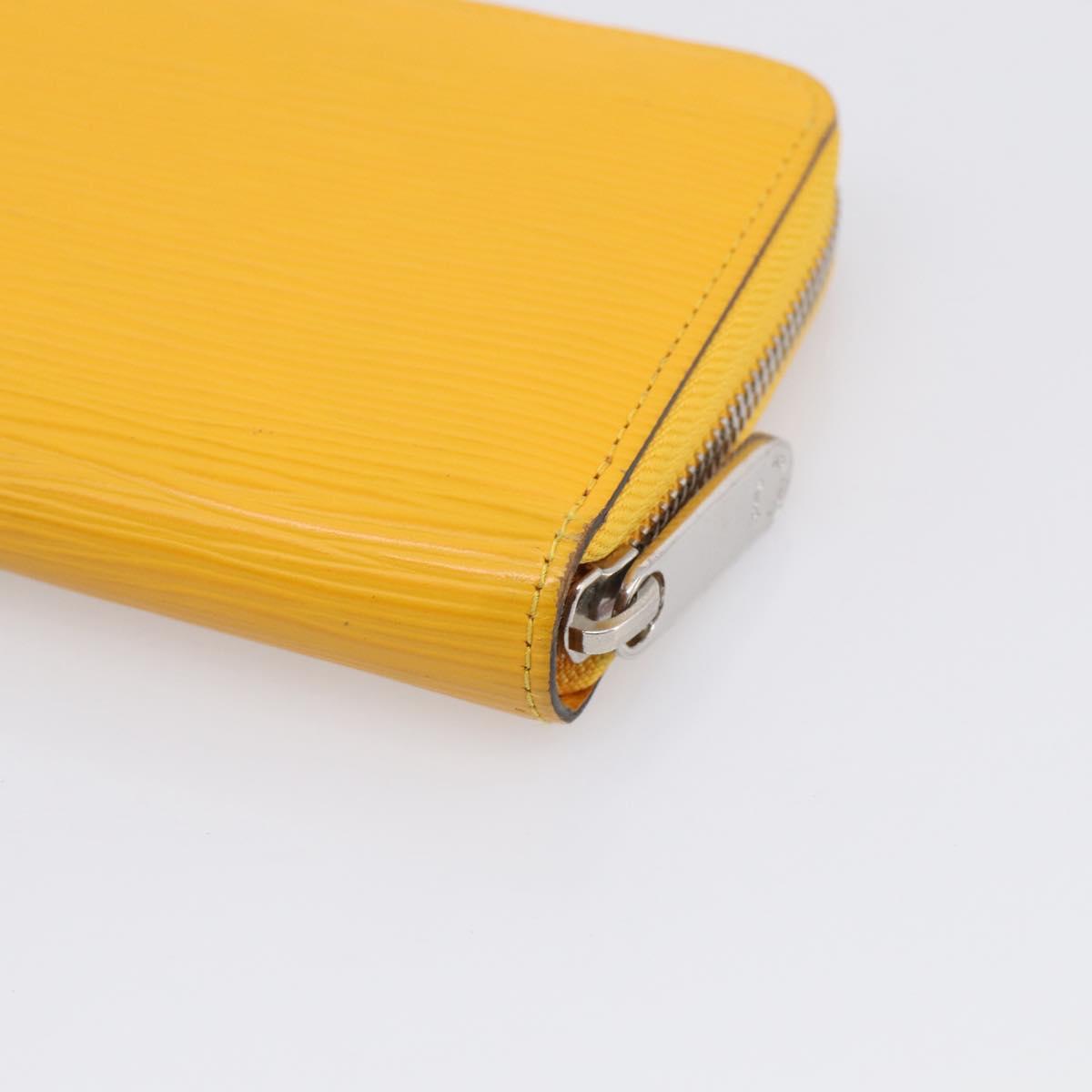 LOUIS VUITTON Epi Zippy Wallet Long Wallet Yellow M60309 LV Auth BA17082A