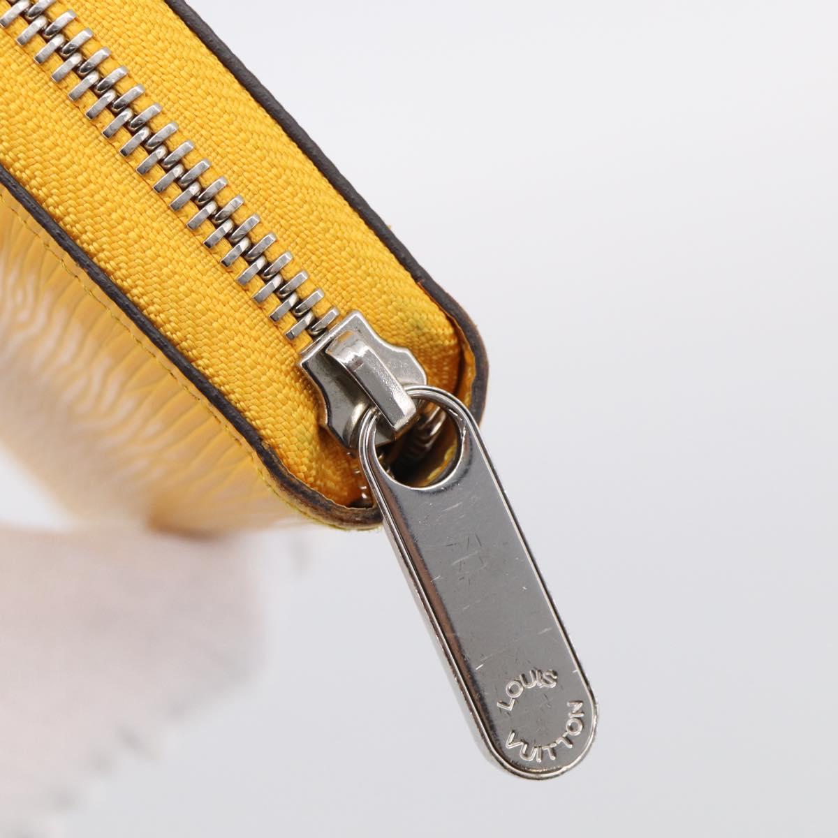 LOUIS VUITTON Epi Zippy Wallet Long Wallet Yellow M60309 LV Auth BA17082A