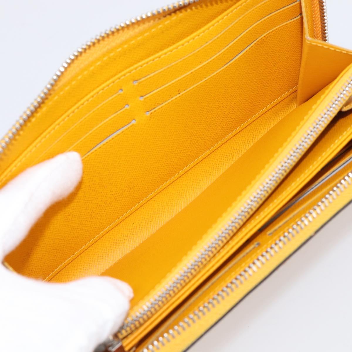 LOUIS VUITTON Epi Zippy Wallet Long Wallet Yellow M60309 LV Auth BA17082A